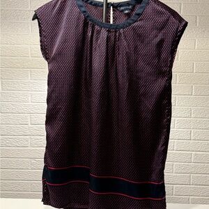 Tommy‎ Hilfiger Red and Black Polka Dot Top